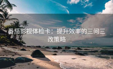 番茄影视体检卡：提升效率的三问三改策略